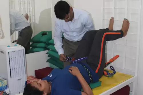 Rope Belt Yoga Therapy at Dr Sai Spine Clinic & Medical Yoga Center